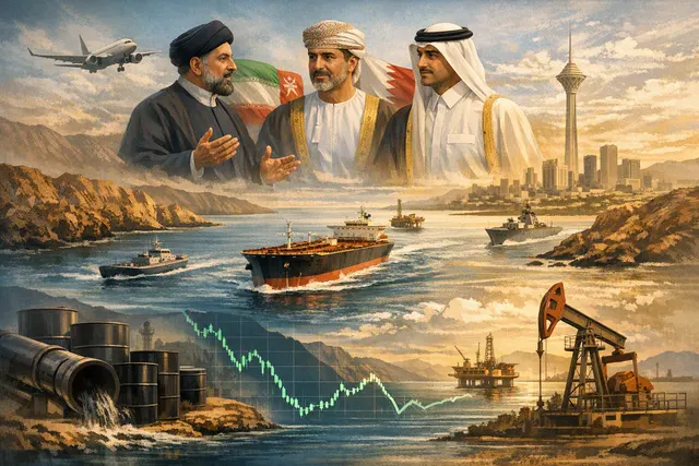 How did intensified diplomacy involving Iran, Oman, and Qatar—including Qatar’s prime ministerial visit to Tehran and negotiations over Iran