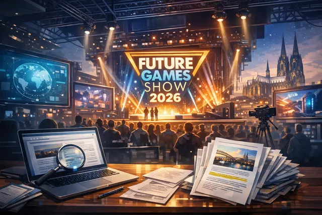 Future Games Show at Gamescom 2026 with three digital showcases confirmed for August 26 to August 30, featuring world premieres, exclusive trailers, and stealth demo drops alongsid