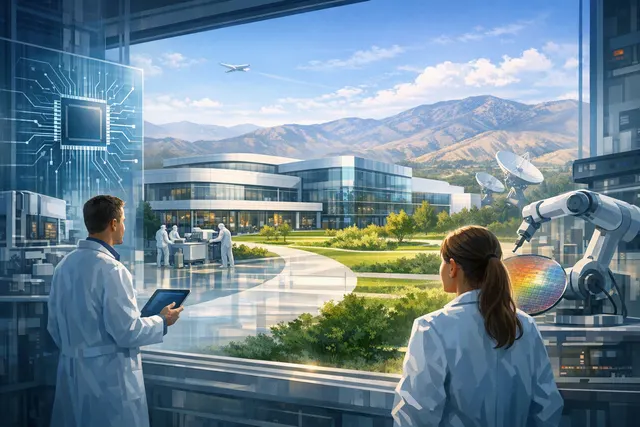 Conceptual illustration of Micron’s Boise AI memory research laboratory