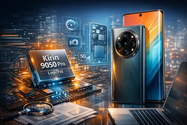 Concept render of the Huawei Mate 90 Pro Max showcasing its square camera module and large display.