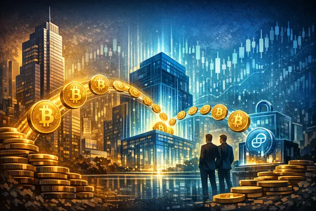 Institutional Bitcoin flow diagram showing ETF settlement pathways and individual holder transfers to exchange wallets during market volatility