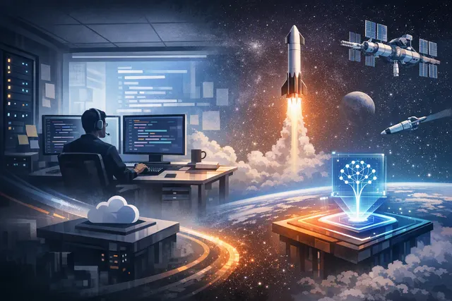 Editorial illustration for Cursor’s Origin code-hosting platform and its challenge to GitHub