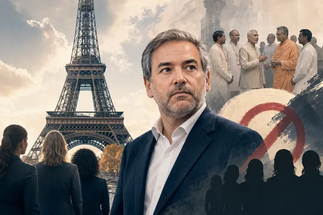 Illustrative image for the controversy over female staff being excluded during a BAPS delegation’s Eiffel Tower visit