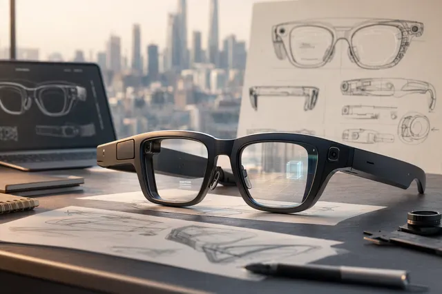 Concept image of Snap Specs augmented reality smart glasses overlaying digital content onto the real world