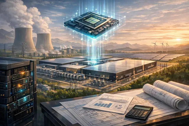An AI-generated conceptual image of data center servers representing the high cost of Nvidia's Vera Rubin AI infrastructure