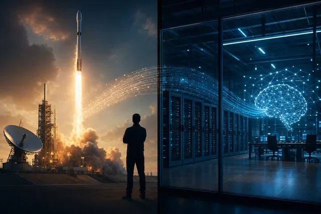 Illustration of artificial intelligence computing infrastructure, representing the reported SpaceX–Anthropic compute agreements