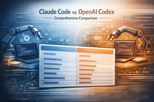 Side-by-side comparison of Claude Code and OpenAI Codex for AI coding performance and pricing in 2026