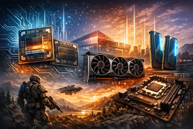 AMD Computex 2026 gaming product announcements including Ryzen 7 7700X3D, Radeon RX 9070 GRE, and AM5 longevity