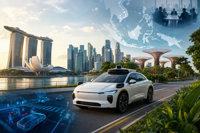 What are the plans for Alphabet owned Waymo’s first Southeast Asian driverless ride hailing service in Singapore—including its 2028 launch t