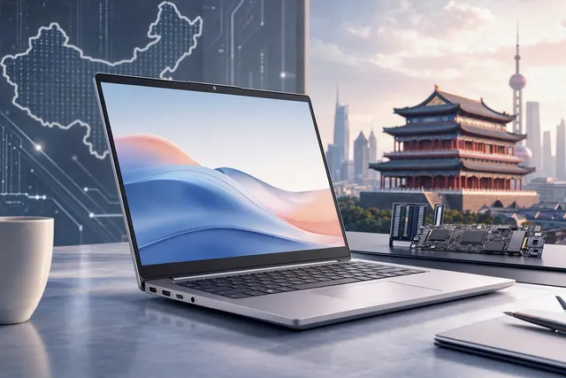 AI-generated illustration representing the Lenovo Xiaoxin 14 SE; not a product photograph