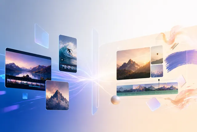 Conceptual illustration of CapCut tools integrated into Google Gemini for AI video creation and editing