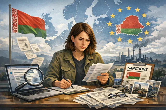 Freed Belarusian journalist Katsiaryna Andreyeva addressing the UN Human Rights Council in Geneva, June 2026