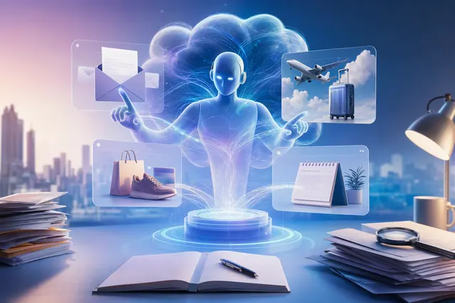 Editorial illustration about Meta’s Muse AI agent and privacy concerns.