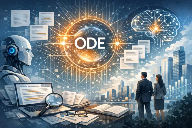 A stylized illustration of the Ode with Anthropic logo, representing the $1.5 billion enterprise AI joint venture backed by Blackstone and Hellman & Friedman.