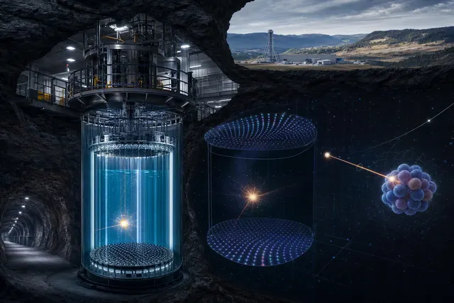 What did the LUX-ZEPLIN (LZ) experiment detect nearly a mile underground in South Dakota while searching for WIMP dark matter, how was the s