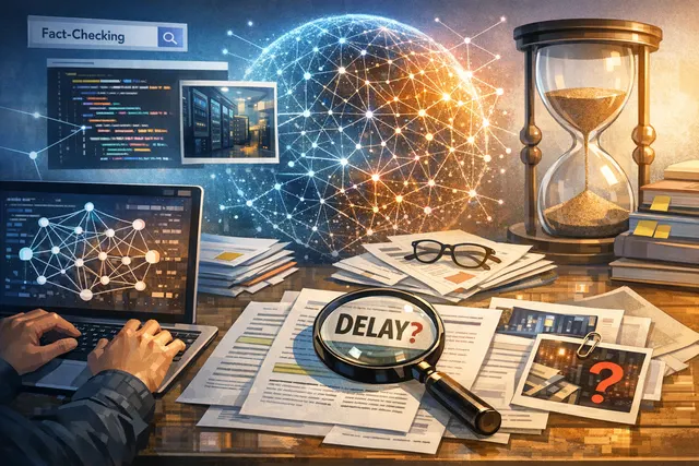 Conceptual image of the Google Gemini AI logo with a clock and code symbols, representing delays and coding performance issues.