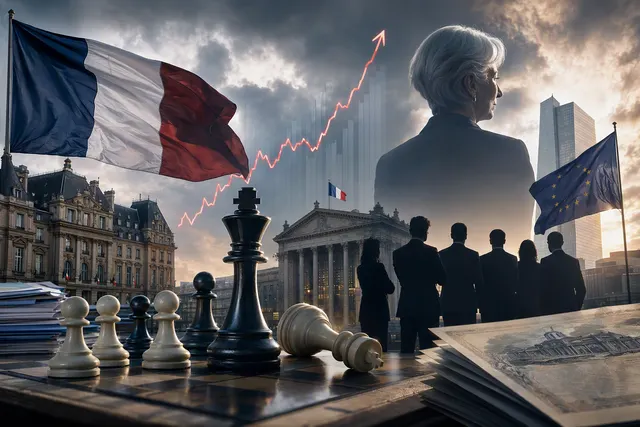 Illustration of French government bonds under market pressure and the ECB succession debate
