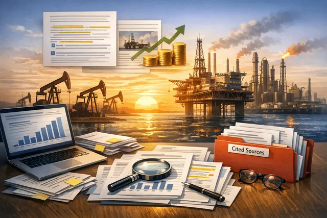 An AI-generated illustration symbolizing the surge in oil prices during the 2026 Iran conflict