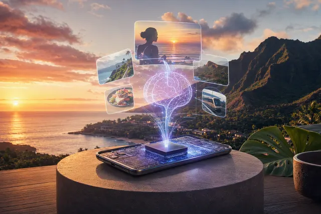 AI-generated editorial illustration for Qualcomm’s Snapdragon Summit 2026 agentic AI strategy