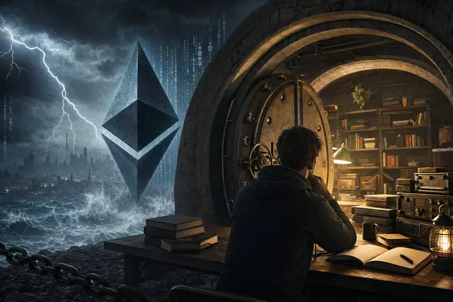 Illustration accompanying an article about crypto wallet security and cryptographic risk.