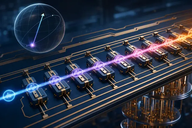 Illustration of coherent quantum routing in a superconducting quantum processor