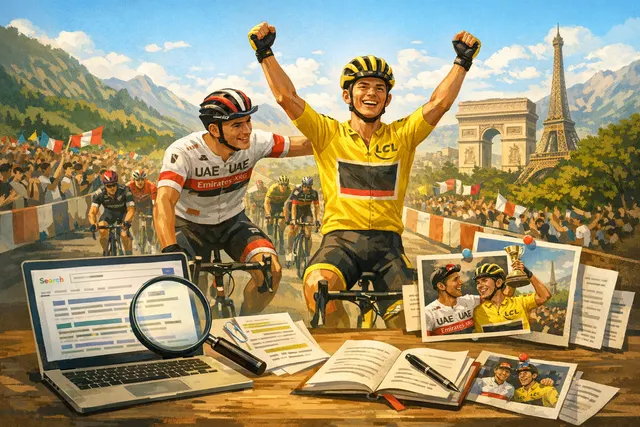 Isaac del Toro and Tadej Pogačar racing at the 2026 Tour de France