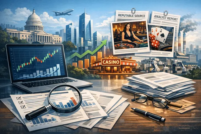 Visual representation of Evolution AB's Q2 2026 earnings report, highlighting financial charts and a regulatory settlement document.