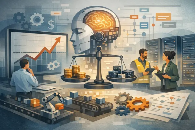 Abstract illustration of AI agents, token usage, and cost controls representing Uber’s effort to scale AI while keeping spending stable