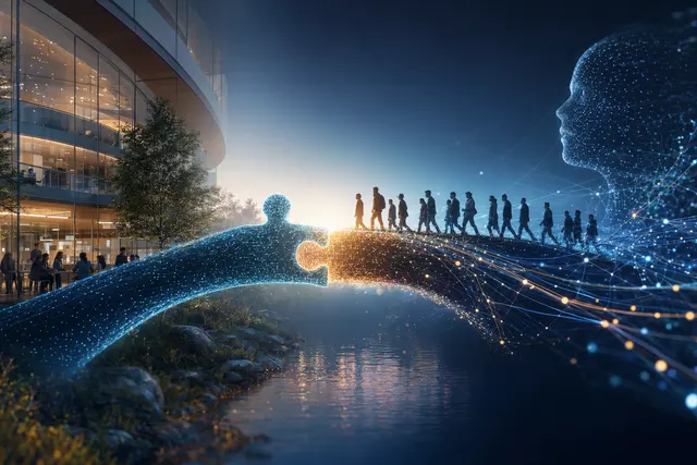 Illustration representing Google DeepMind licensing Contextual AI technology and hiring researchers