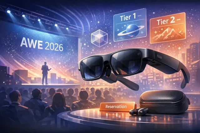 Xreal Aura Android XR smart glasses concept with Gemini AI interface and fall launch details