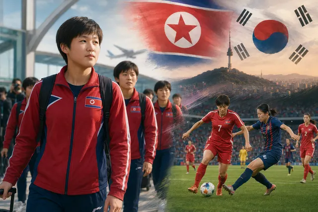 North Korean Naegohyang Women’s FC playing Suwon FC Women in the AFC Women’s Champions League semifinal in South Korea