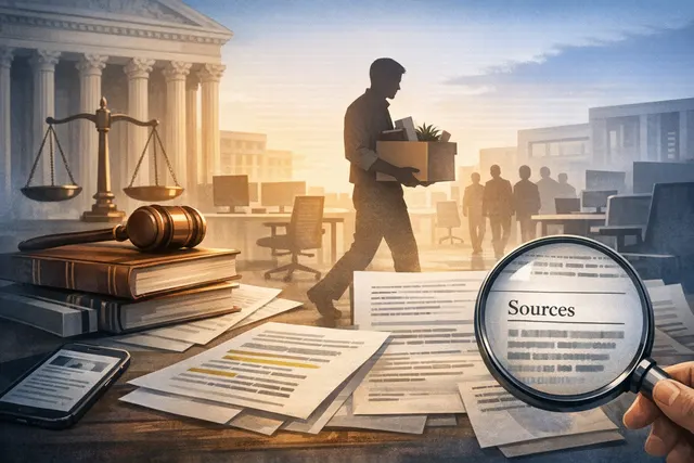 Conceptual illustration of AI algorithms and legal scales representing the Meta AI discrimination lawsuit
