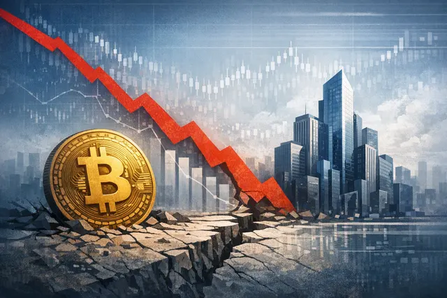 Editorial illustration of Bitcoin performance weakening against the Nasdaq while a market rebound approaches resistance