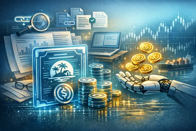 Binance USDC stock dividend distribution interface showing Funding Wallet with USDC balance