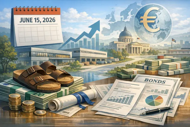 What are the details, purpose, and strategic context of Birkenstock's €900 million senior notes offering announced in June 2026, including h