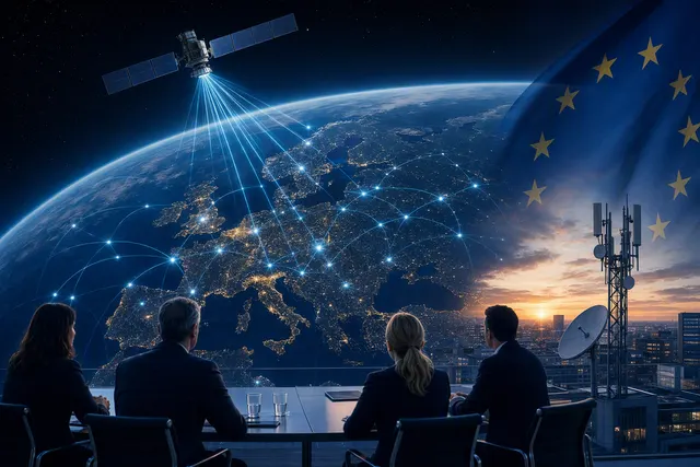 What are Deutsche Telekom, Orange, Vodafone, and Telefonica reportedly discussing with regard to forming a European consortium to jointly bi