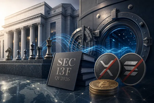 Illustration representing Goldman Sachs shifting crypto strategy from altcoin ETFs toward Bitcoin and crypto infrastructure companies