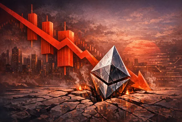 What key factors are driving Ethereum toward its first-ever three consecutive quarterly losses in 2026, and how do the network's on-chain fu