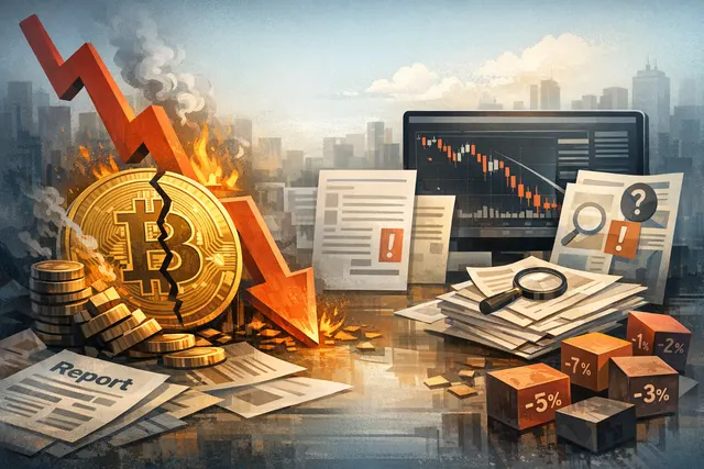 Bitcoin price chart with falling indicators and short squeeze zone markup