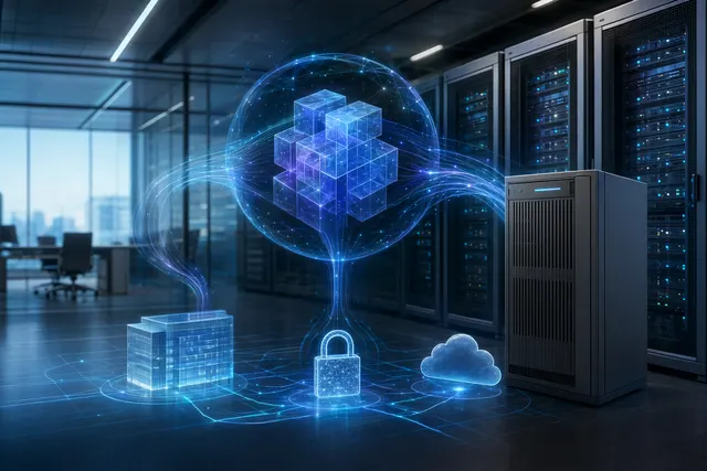 Conceptual illustration of OpenAI Codex running within Dell hybrid enterprise infrastructure