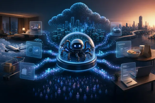 Conceptual illustration of cloud AI agents representing ByteDance ArkClaw and the OpenClaw ecosystem