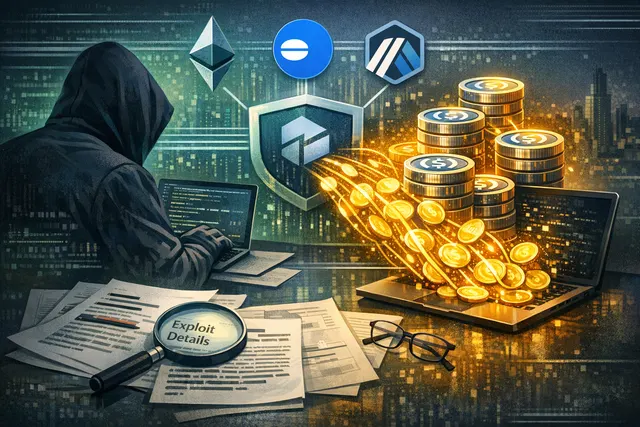 Conceptual illustration of a shield being cracked, representing the Hinkal DeFi protocol exploit