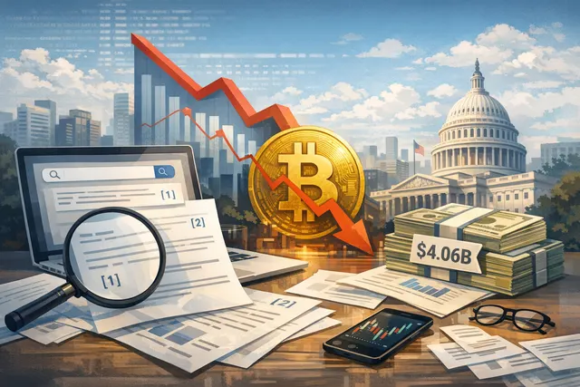 Bitcoin price chart showing volatile movement near $60,000 with downward arrows representing ETF outflows and upward arrows representing whale accumulation