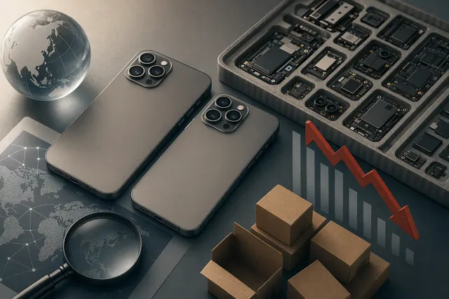 Illustrative image representing reported component-order cuts for the iPhone 18 Pro and Pro Max