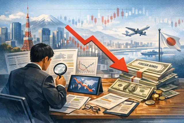 Japanese yen banknotes and U.S. dollar bills arranged on a financial chart background with an upward-trending oil price line.