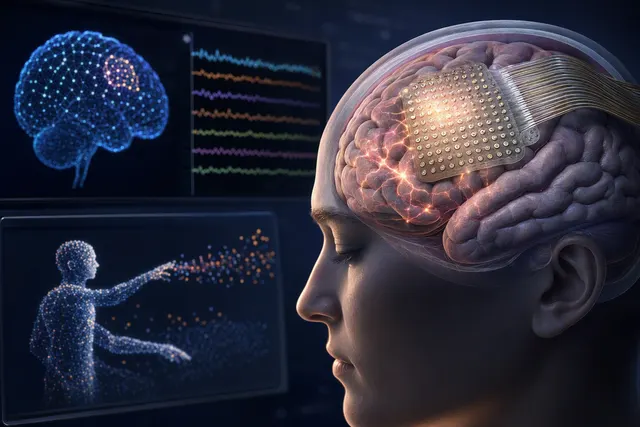 How did University of California, San Francisco researchers use a 253 electrode sensorimotor cortex brain computer interface to simultaneous
