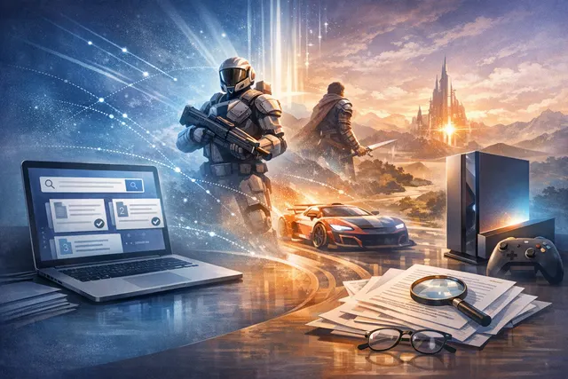 Xbox Backward Compatibility on PC announcement art with classic Xbox titles