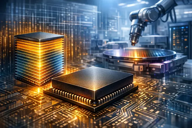 Samsung's world-first 900-layer V-NAND memory chip prototype visualized with glowing 3D stacked layers