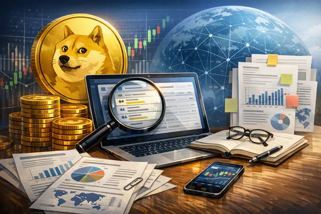 Illustration of a large Dogecoin whale transaction transfer from Binance to an unknown wallet, representing nearly 4 billion DOGE moved on July 7, 2026.