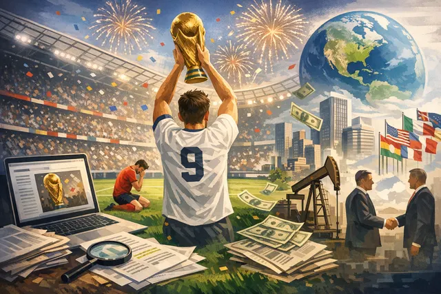 Spain celebrates winning the 2026 FIFA World Cup final at MetLife Stadium